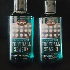Bundle 2 Men's Football Season 3 In 1 Face, Hair & Body Wash Bath & Body Works